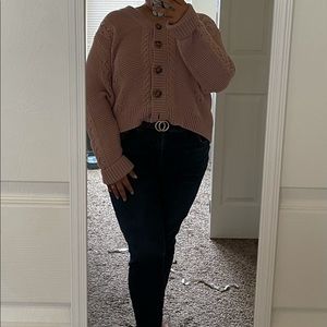 2 Oversized cardigan blouse